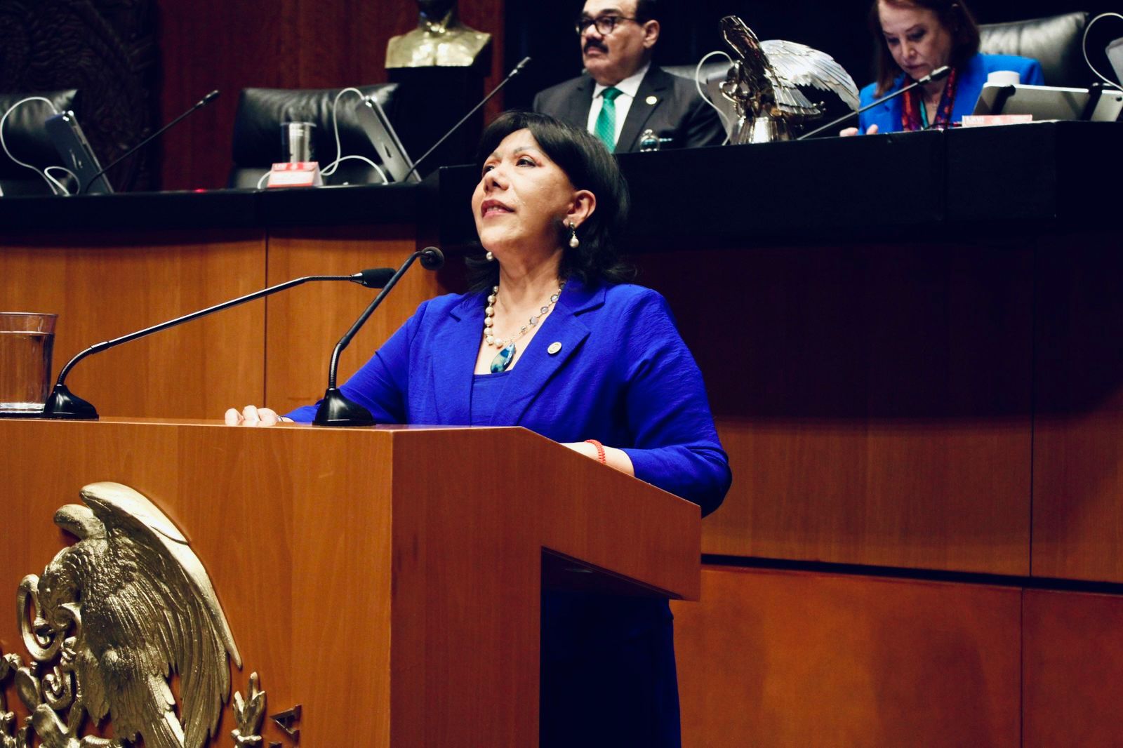 Lleva Anabell Ávalos defensa de la escuela Emiliano Zapata al Senado; propone frenar reubicaciones autoritarias